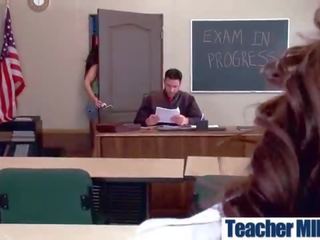 Sex band im klasse mit riesig runde titten lehrer (august taylor) video-08