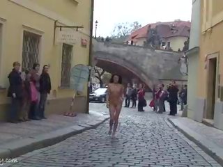 Espetacular público nudez com louca miúda nikol baunilha