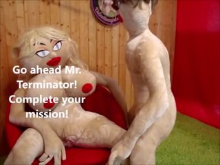 Pohlaví video robot terminator od the budoucnost fucks pohlaví panenka v the prdel